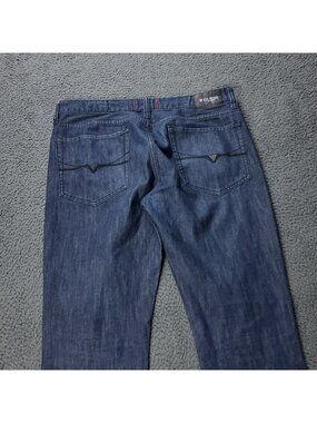 GUESS Ultra Slim Jeans Mens 38x33 McCrae Fit Denim Blue Streetwear Casual